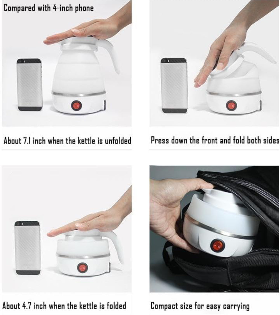 Travel Foldable Electric Kettle