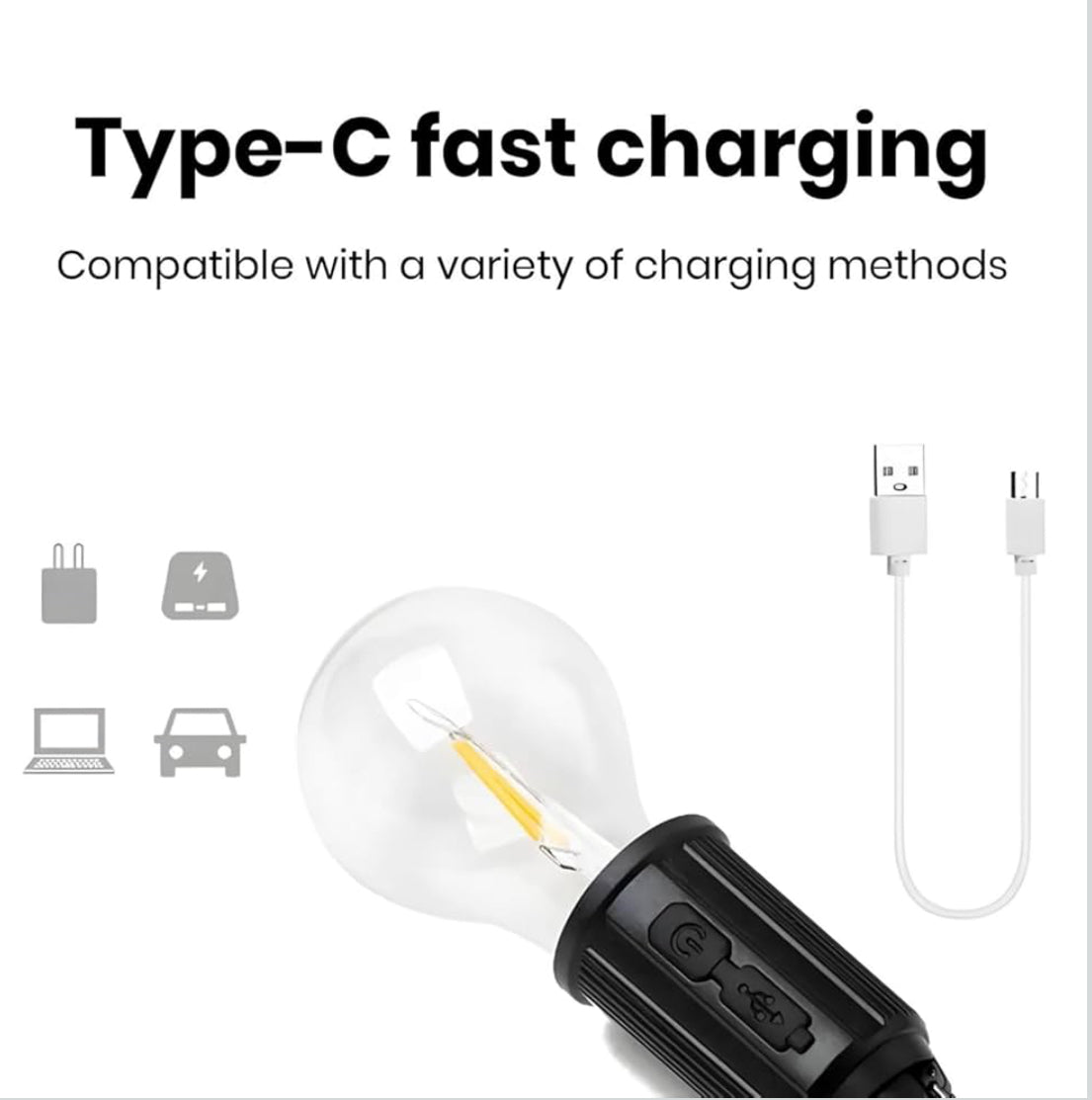 Rechargeable Camping Lights Waterproof LED Bulb
