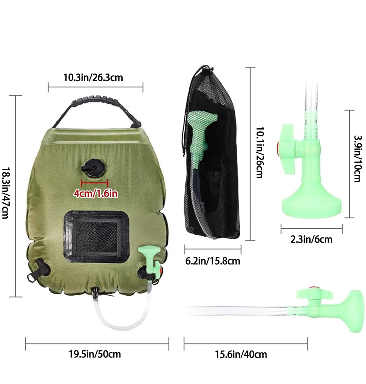 Premium Camping Shower Bag 20Ltr