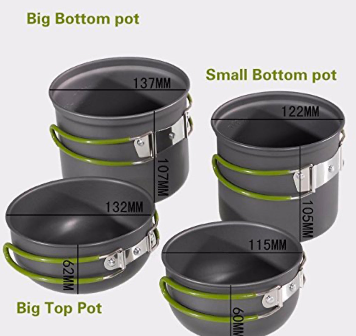 Camping Cooking Utensils (1-2 Person)