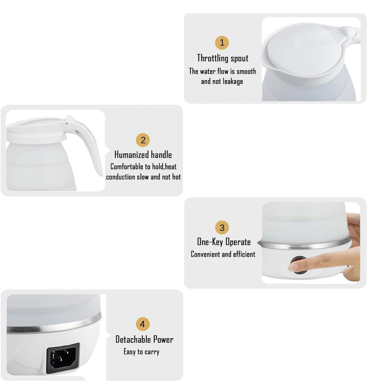 Travel Foldable Electric Kettle