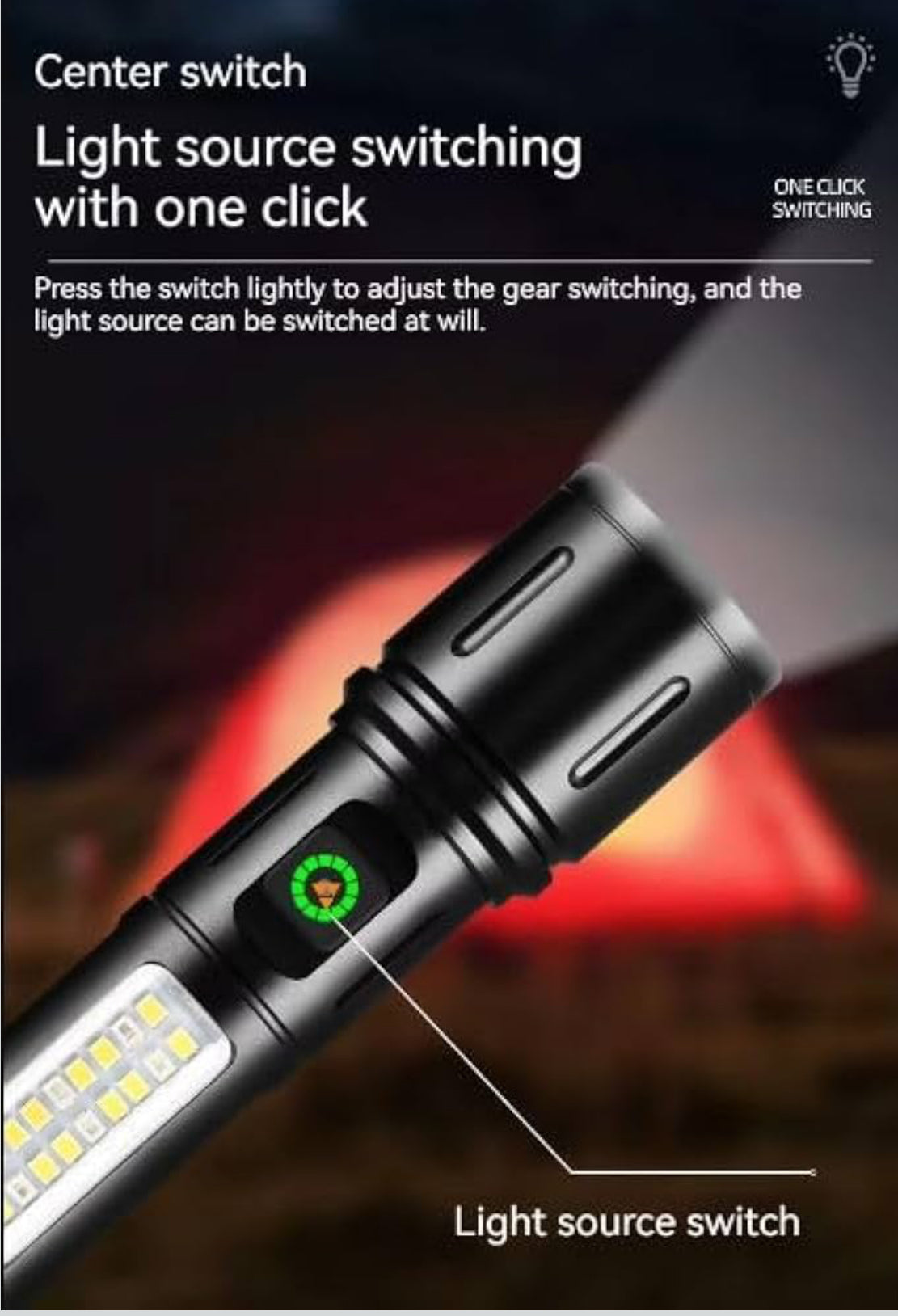 Multi-Functional USB Rechargeable LED Torch