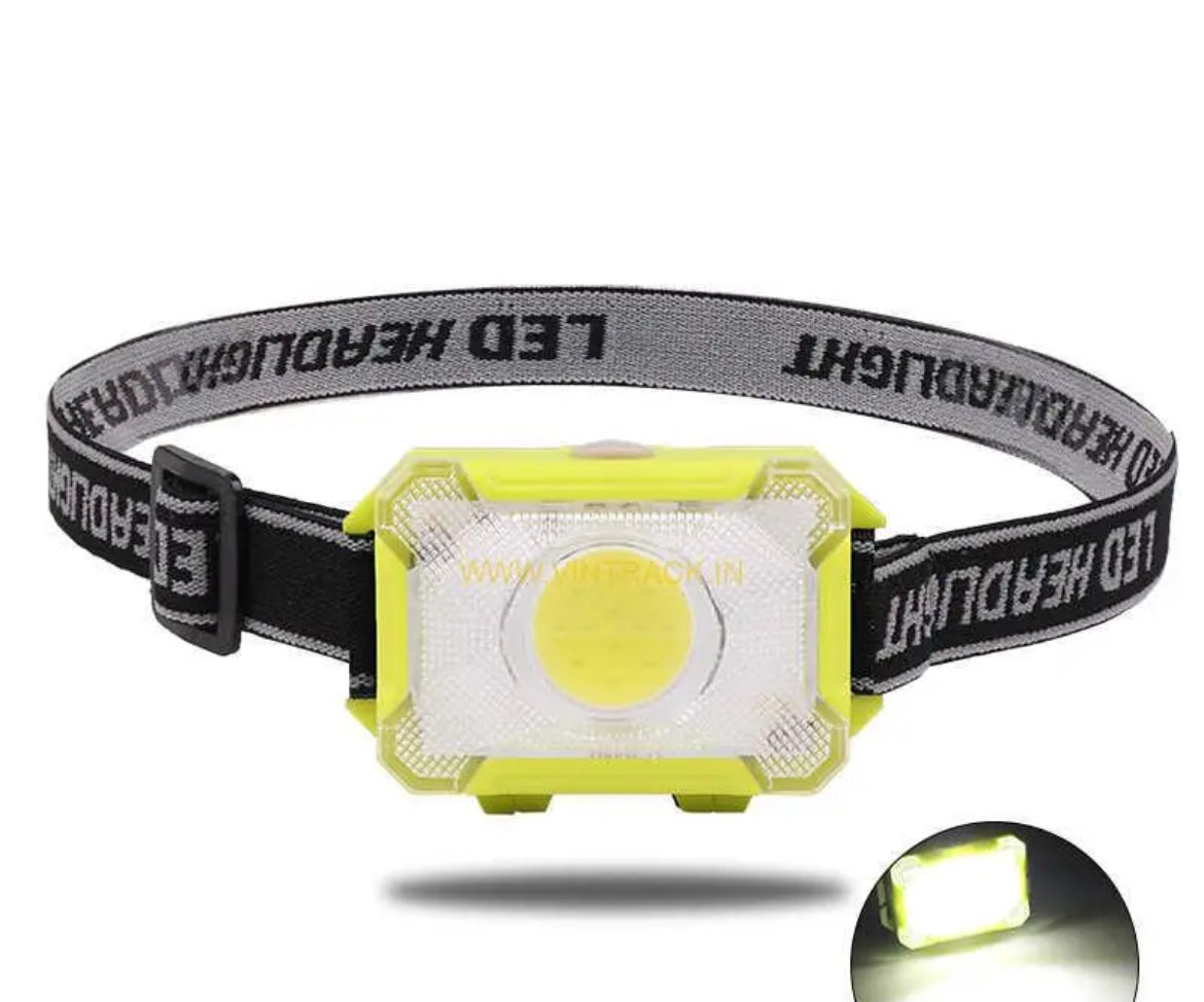 High power LED
Rechargeable
Headlamp with battel indicator