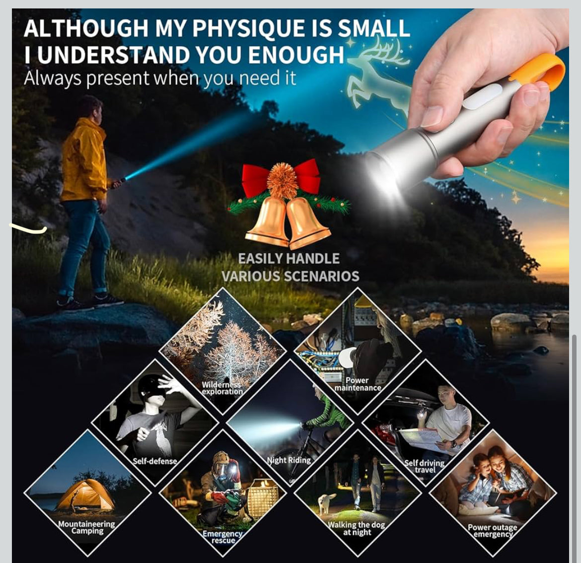 Multifunctional
camping water proof torch