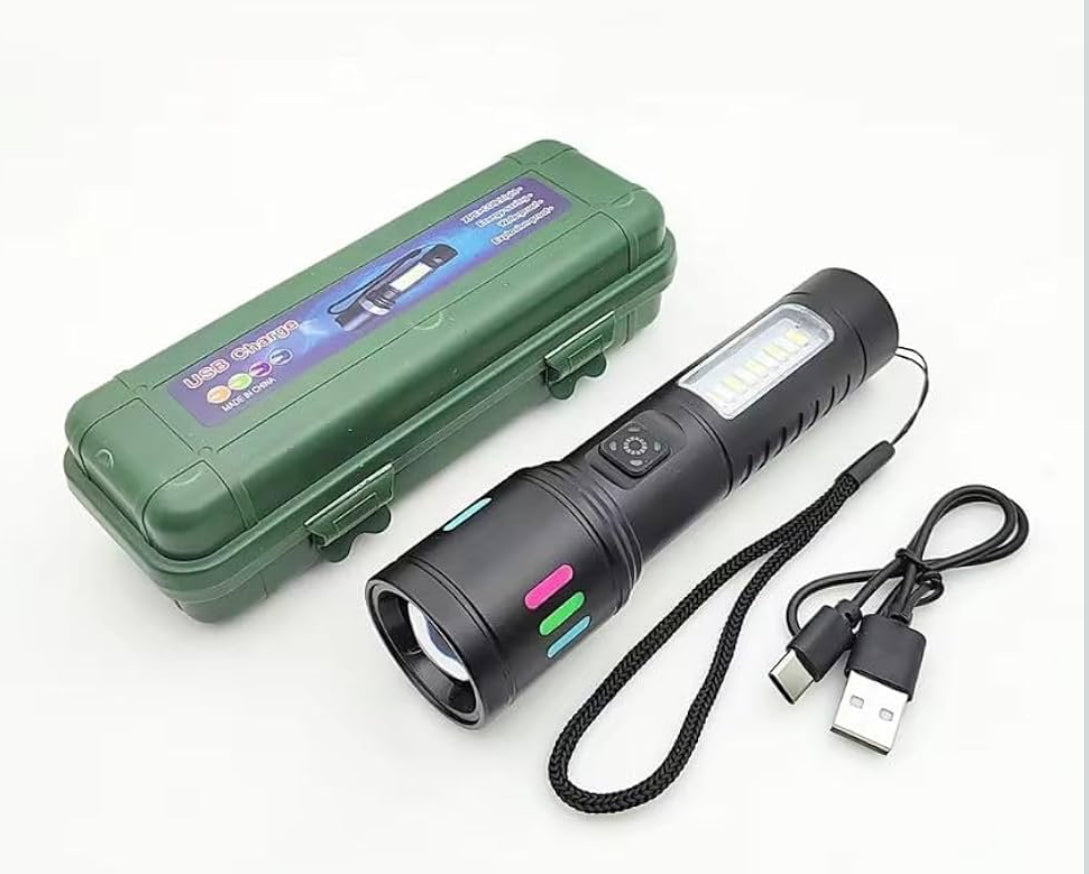 Multi-Functional USB Rechargeable LED Torch