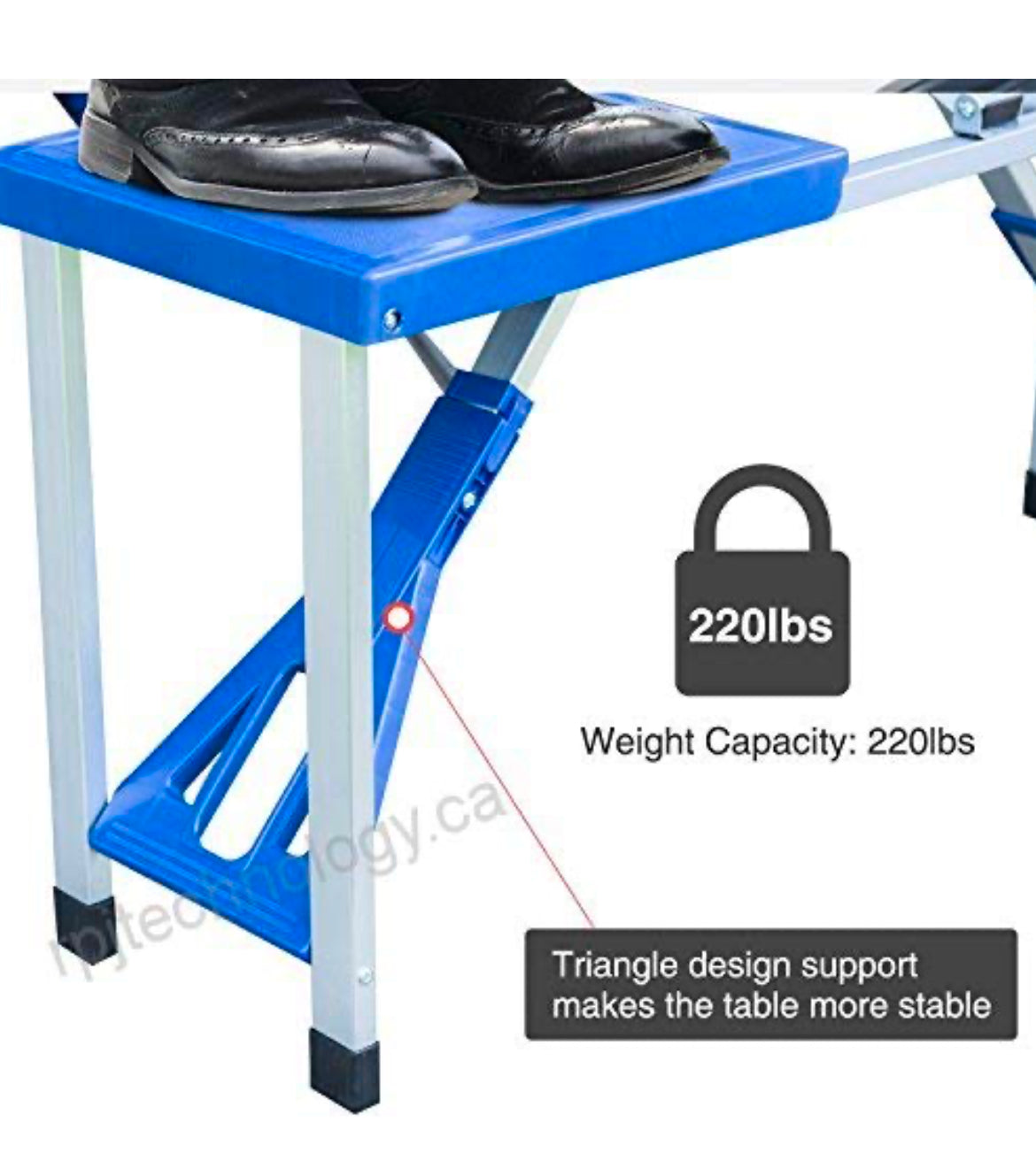 Plastic Blue Table And Chair Set Folding Table outdoor table chair with umbrella