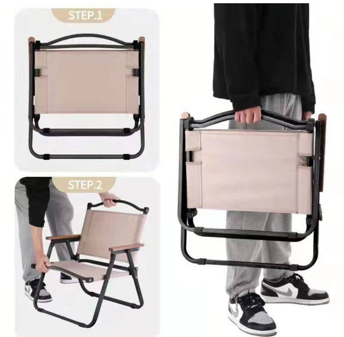 Foldable Chair Stool (2 in 1 chair)