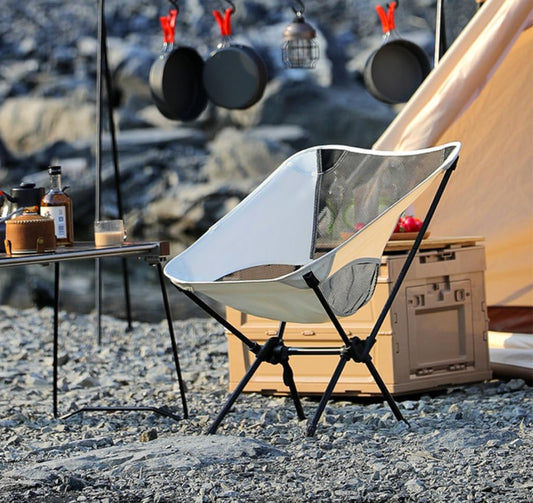 Camping Chair Foldable Back & Arm Support