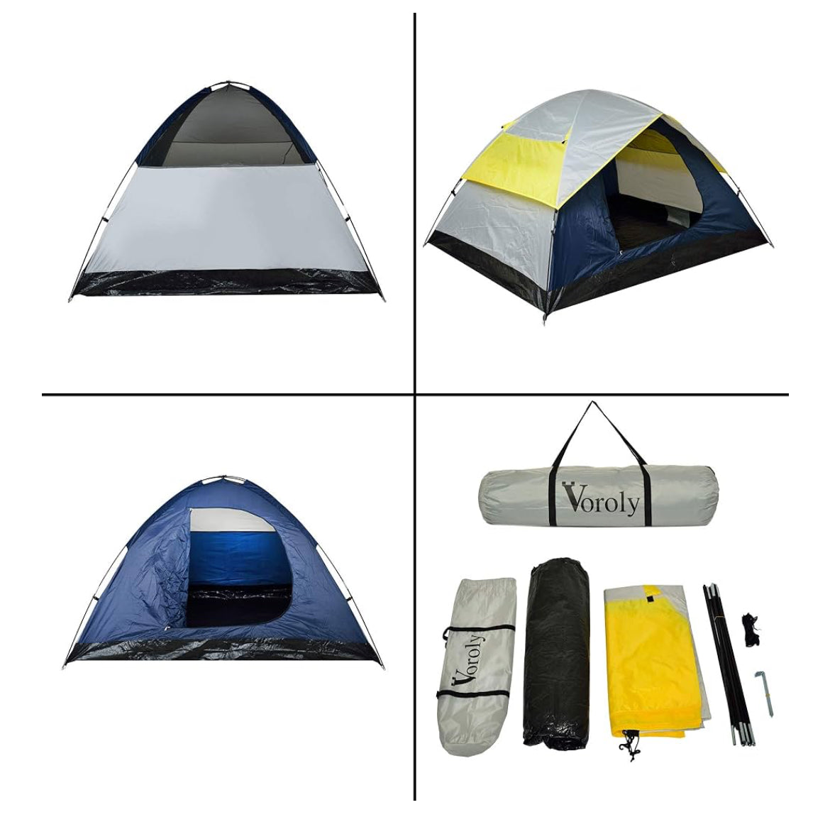 Dome Tent 2 men Double
Layer waterproof)
(200x150cm)