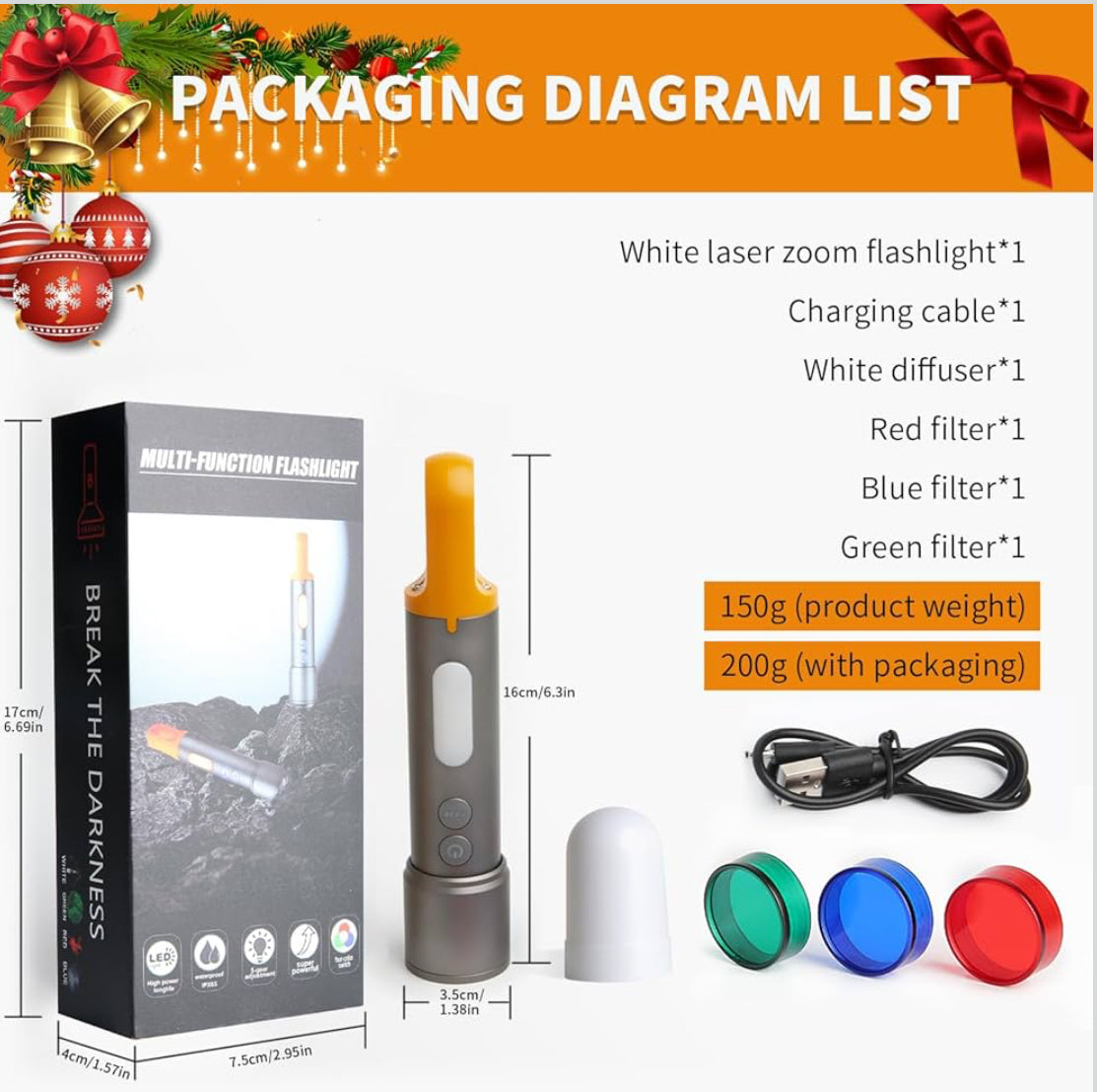 Multifunctional
camping water proof torch