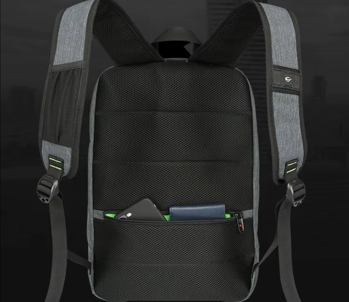 Solar Charging Backpack - Waterproof, Weatherproof Travel Bag with USB Port for Outdoor, Hiking, Camping & Work