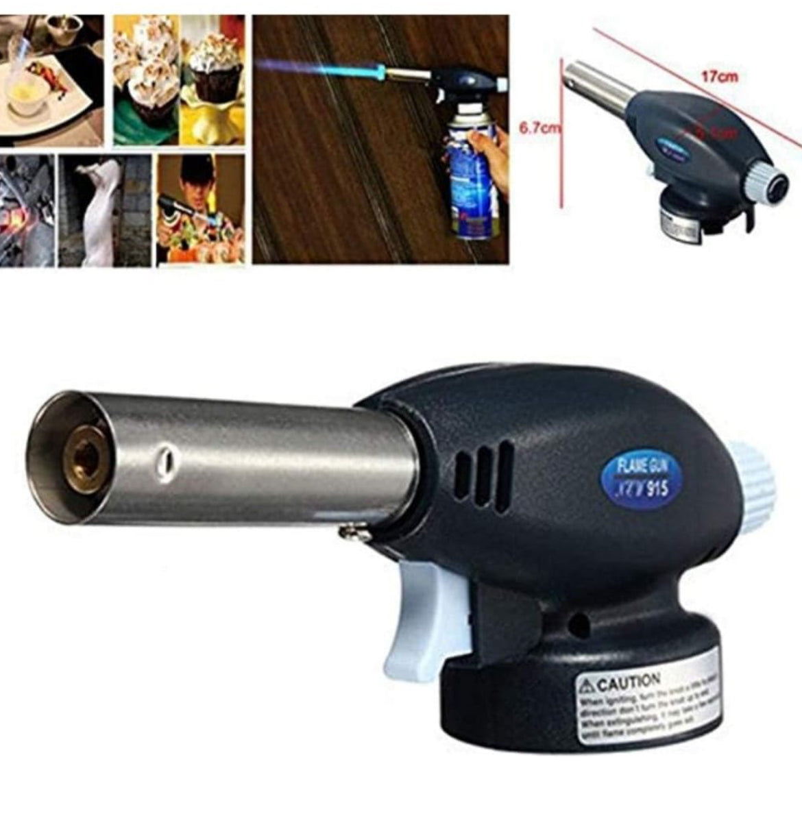 Multi-Purpose Flame Gun for Cooking, BBQ & Welding