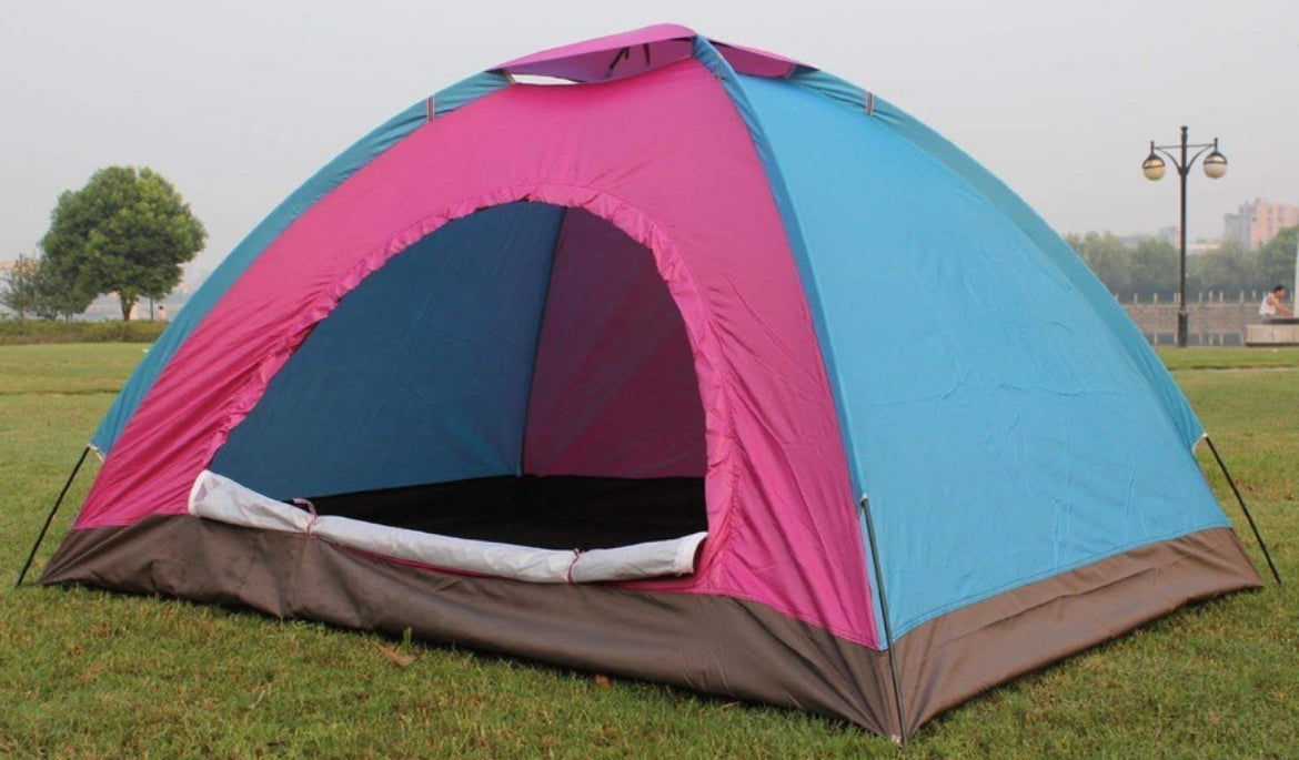 Dome Tent 2 men Single layer (Water Resistant)
(200x150cm)