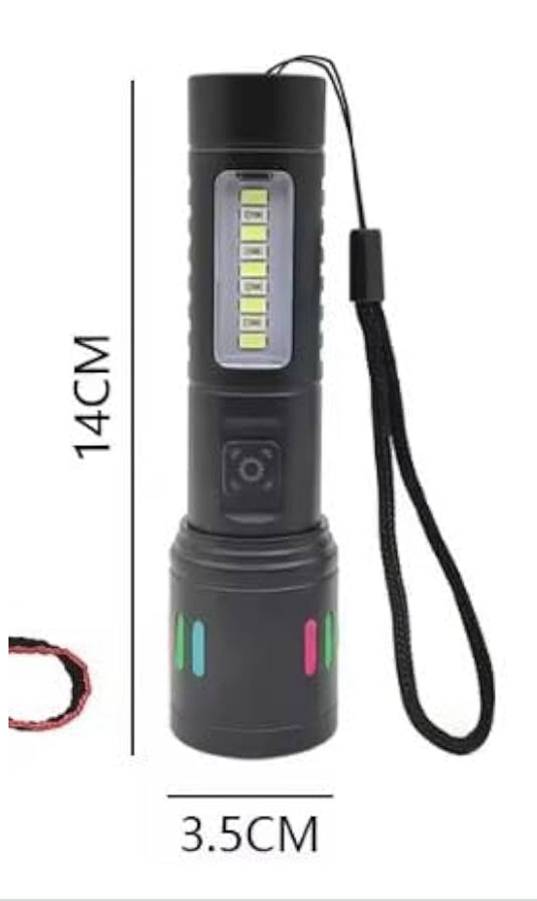 Multi-Functional USB Rechargeable LED Torch