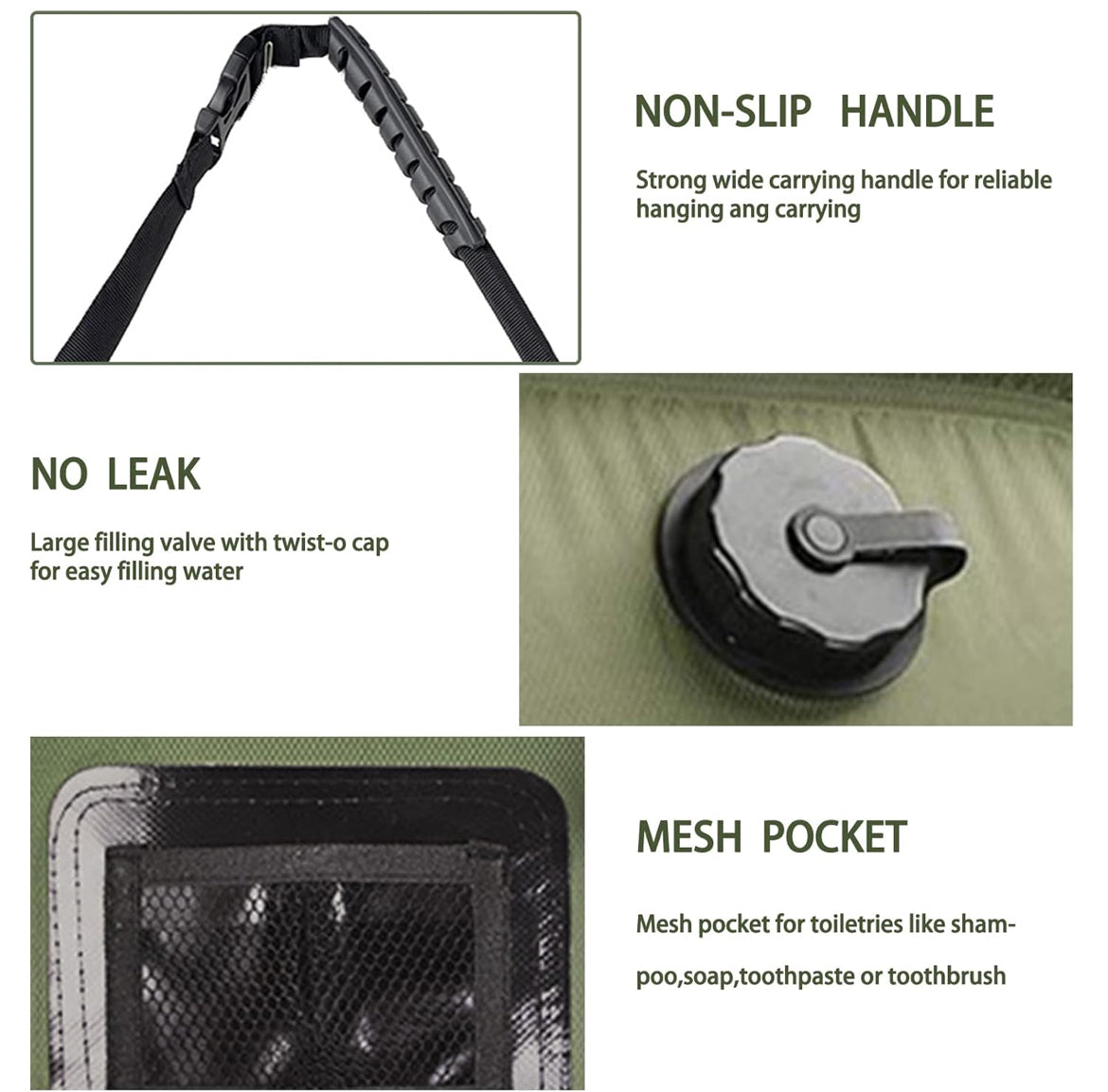 Premium Camping Shower Bag 20Ltr