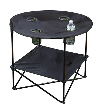 Camping table with four cup holder (compact packing)