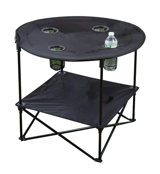 Camping table with four cup holder (compact packing)