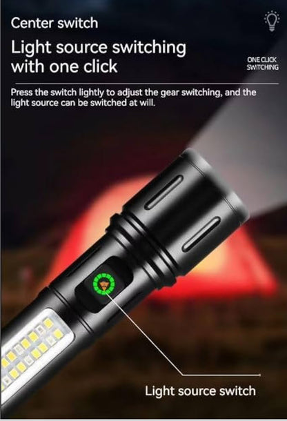 Multi-Functional USB Rechargeable LED Torch