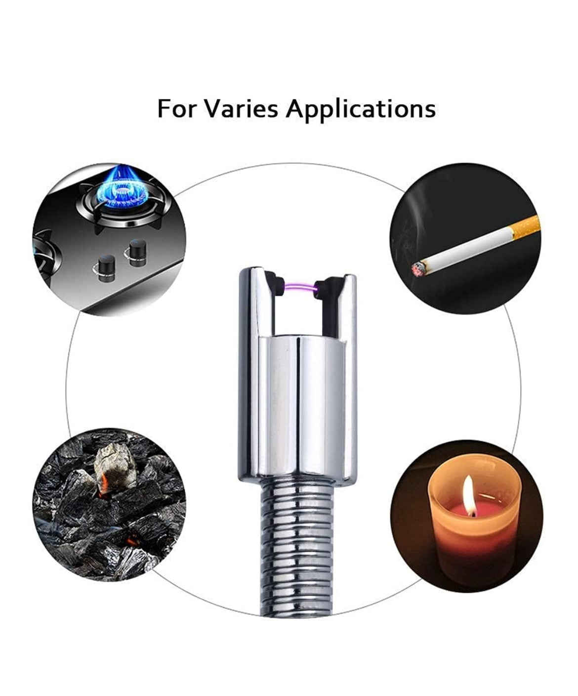 Electric Rechargeable
Gas Lighter/Plasma
Lighter Flameless
Windproof, USB Lighter