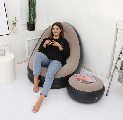 Inflatable Recliner Sofa with Electric Pump for Ultimate Relaxation