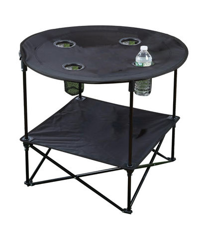 Camping table with four cup holder (compact packing)