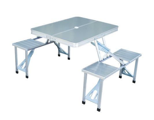 Aluminium Portable
Folding Table 4 Seater without umbrella